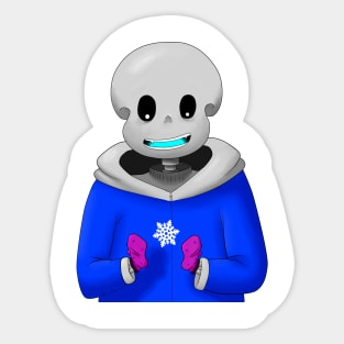 Sans is Snowed in Sticker